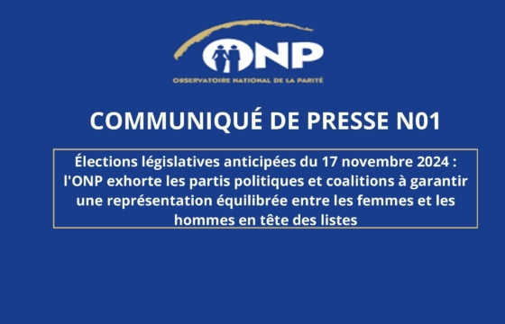 Comm de presse n1